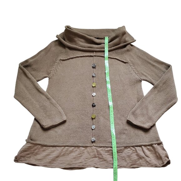 Pure Handknit Light Brown Pullover Sweater Sized XS/S - Picture 4 of 7